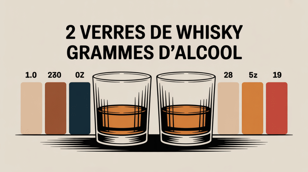 2 verres de whisky combien de gramme visuel éducatif