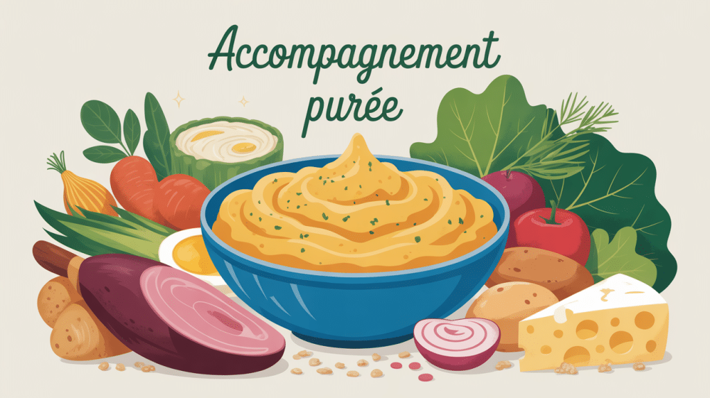 accompagnement purée grande assiette familiale avec plusieurs choix