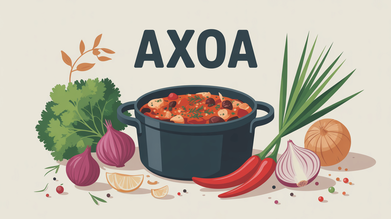 axoa basque traditionnel en cocotte avec légumes et piment