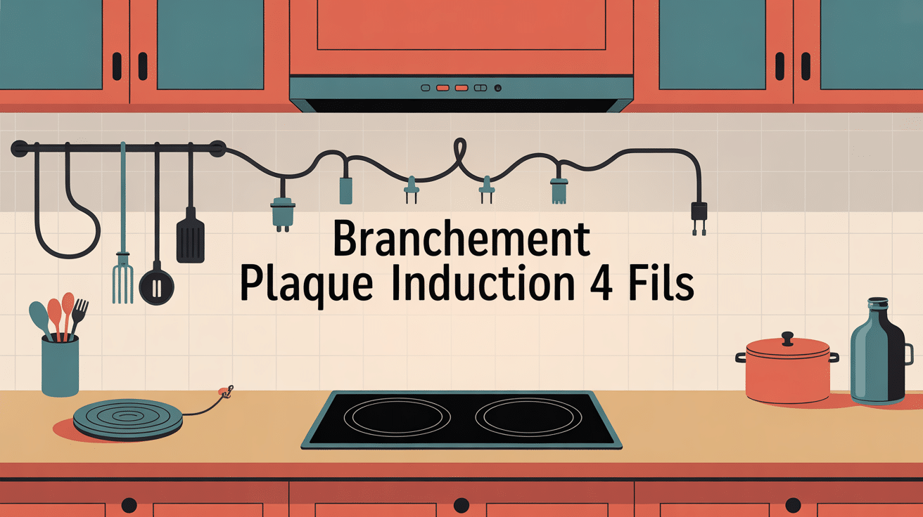 schéma branchement plaque induction 4 fils moderne