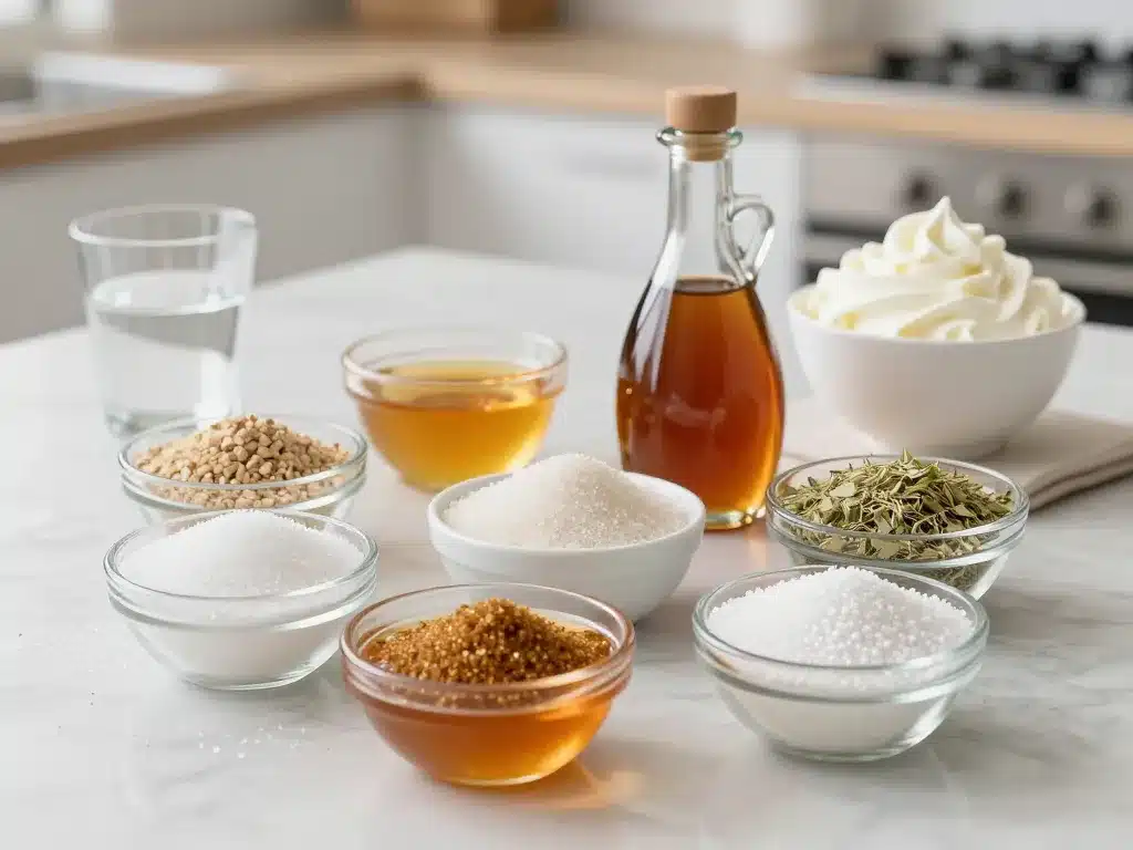 Chantilly maison sans sucre glace avec alternatives au sucre glace