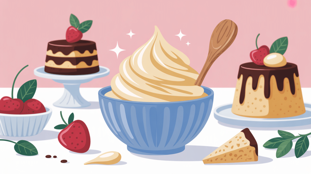 Préparation chantilly maison sans sucre glace, ustensiles froids, crème montée