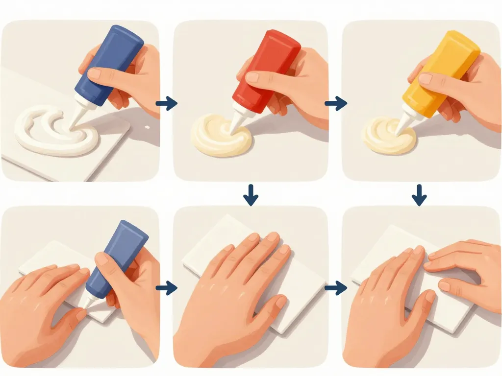 étapes collage colle néoprène