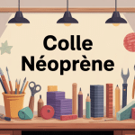 illustration colle néoprène matériaux assemblés
