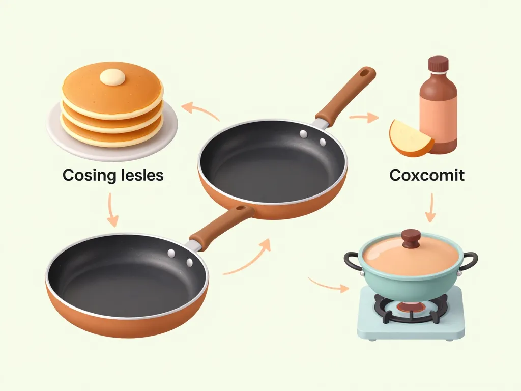 schéma critères choix poele a pancake performant