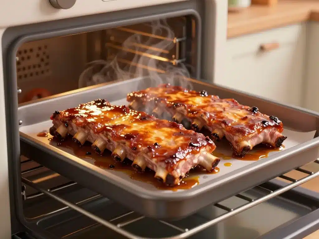 Travers de porc fondants caramélisés cuisson au four