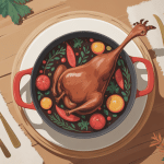 cuissot de chevreuil en cocotte illustré en plat de fête