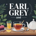 earl grey and thé accompagné de pâtisseries, citron, brunch, bougie, livre, cocktail