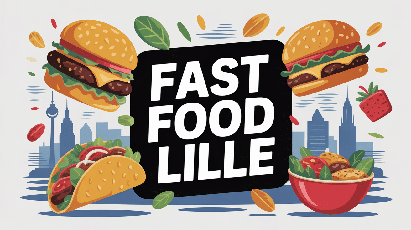 illustration fast food lille moderne urbaine