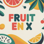 fruit en x illustration moderne avec ximénia en vedette