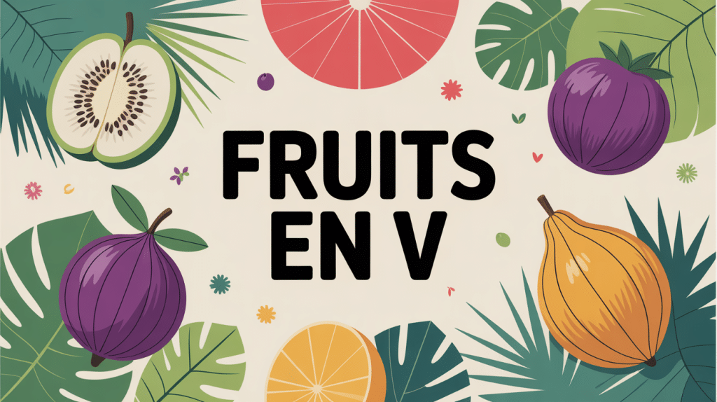 illustration de fruits en v tropicaux