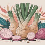 Illustration racine galanga épice santé