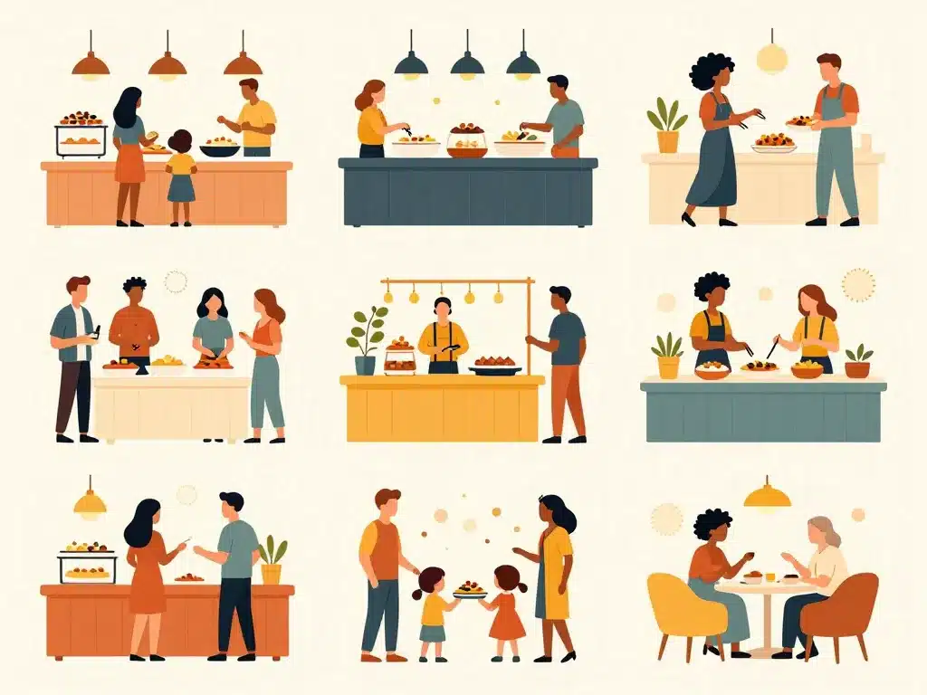 Buffet à volonté Lyon meilleures adresses différents publics