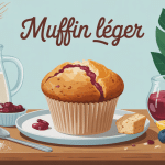 illustration muffin léger moelleux ingrédients sains