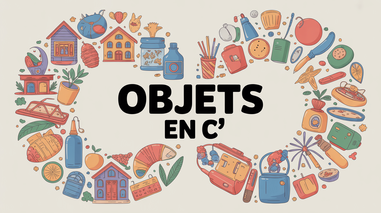 illustration objets en c toutes catégories