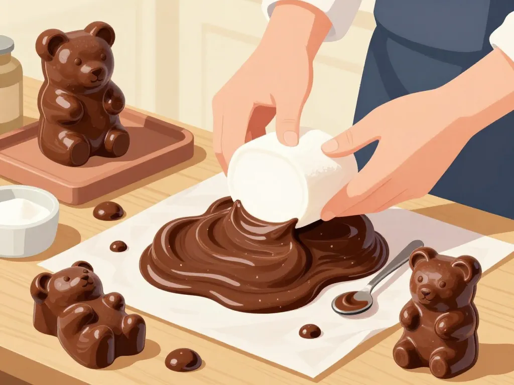 notre ourson guimauve fabrication marshmallow chocolat