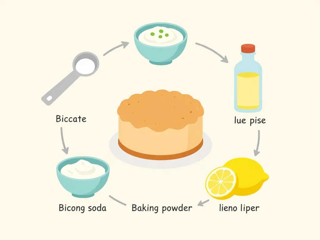 Diagramme par quoi remplacer la levure chimique alternatives et dosages