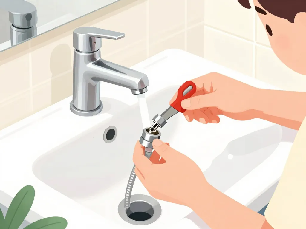 plus d'eau chaude sur un seul robinet contrôle mitigeur flexible