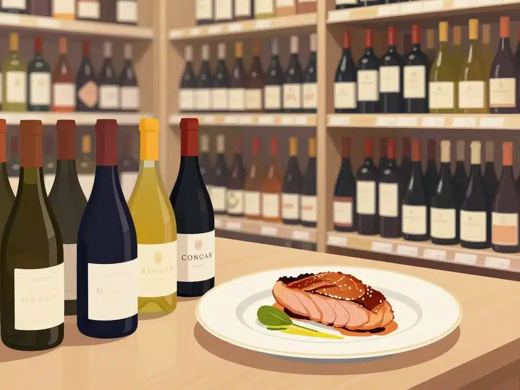 choix rapide quel vin avec un magret de canard au supermarché