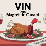 illustration accords mets vins quel vin avec un magret de canard