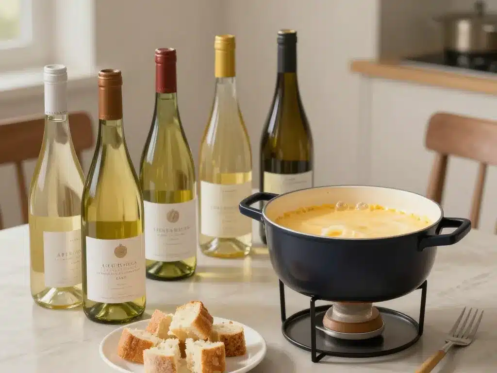 Bouteilles de vin blanc et fondue, quel vin pour fondue savoyarde