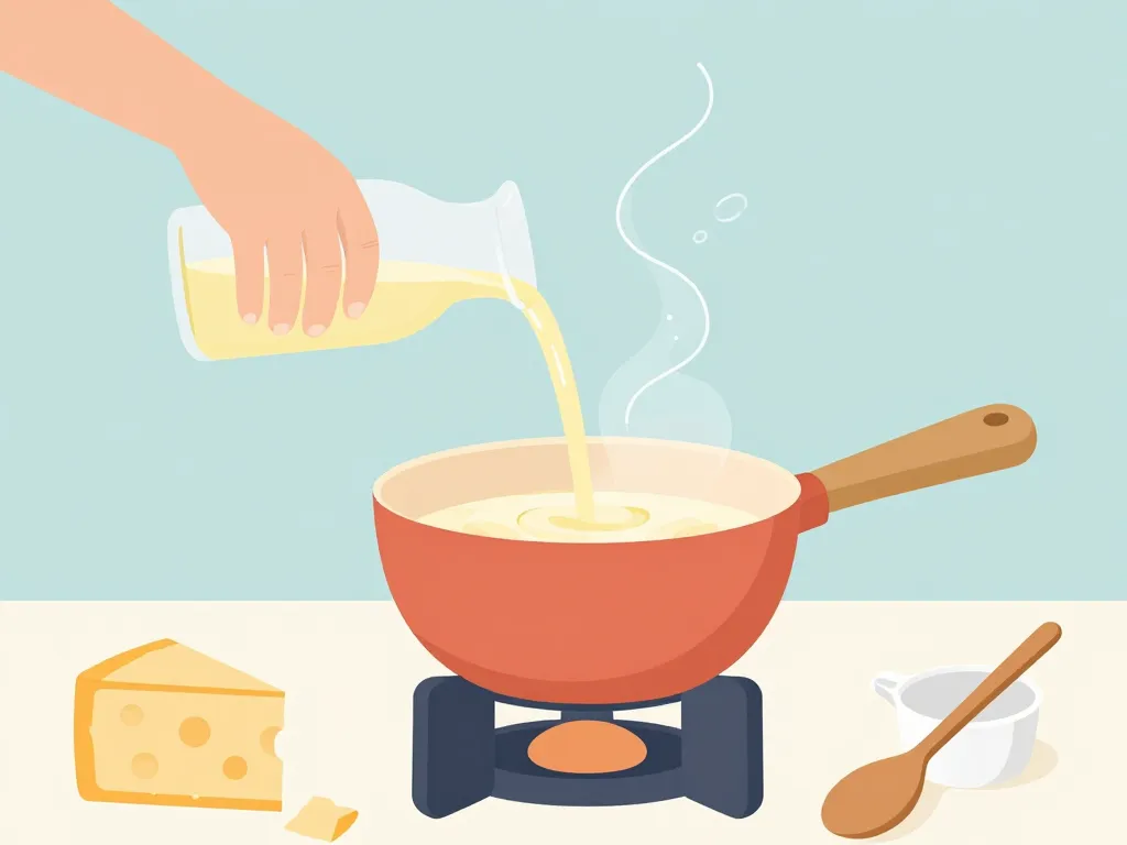 Dosage vin fondue, quel vin pour fondue savoyarde, préparation étape