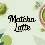 recette matcha latte maison illustration zen