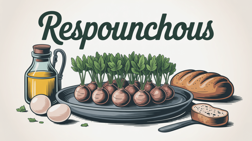 respounchous sur assiette rustique ambiance aveyron