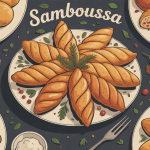 samboussa sur plat traditionnel ambiance festive