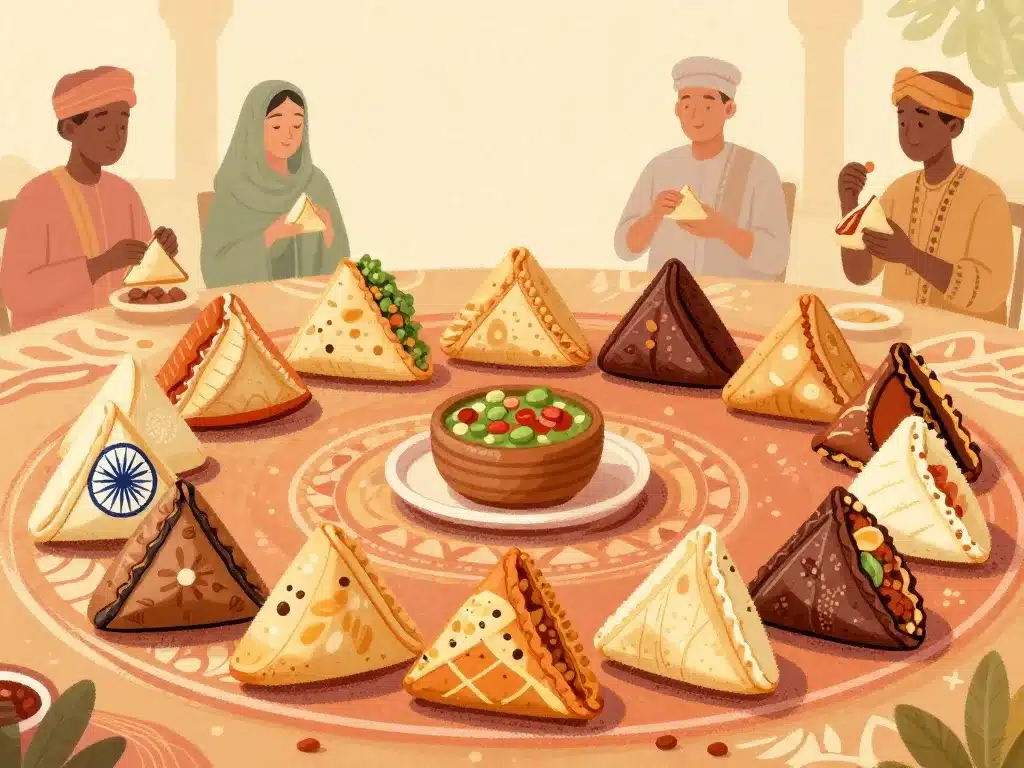 différents samboussa de diverses cultures