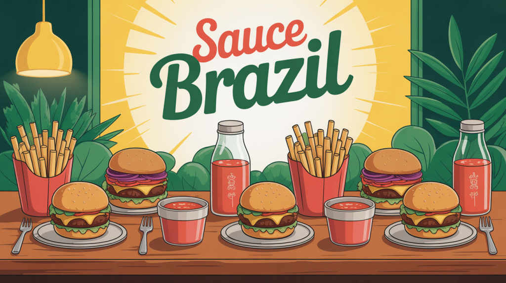 aperitif snack avec sauce brazil