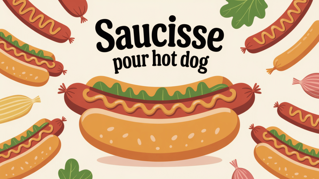 illustration saucisse pour hot dog diversité gourmandise