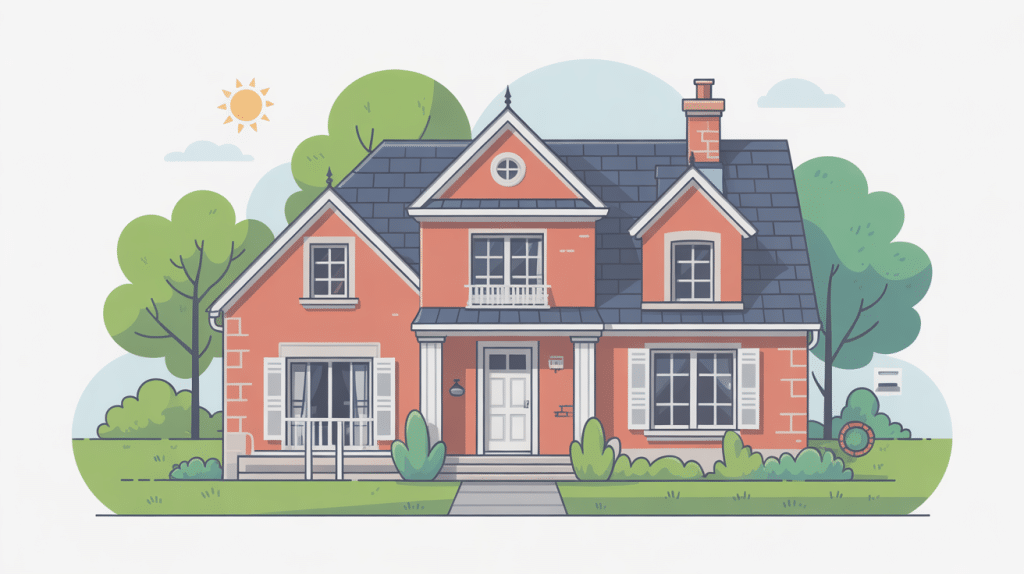 solin contre mur protection toiture façade illustration