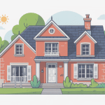 solin contre mur protection toiture façade illustration