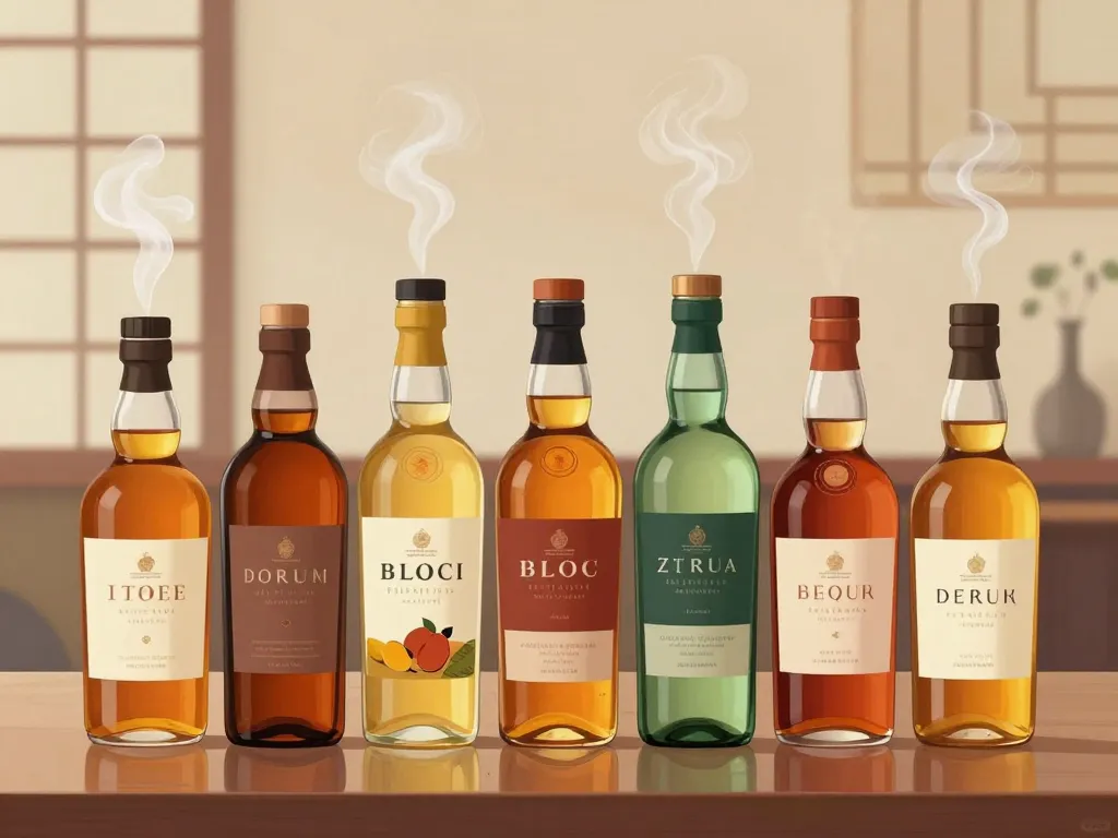 Togouchi whisky visuel gamme dégustation bouteilles