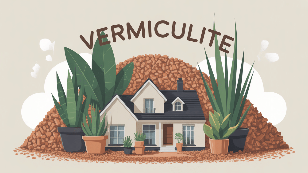 illustration vermiculite minéral isolation plantes