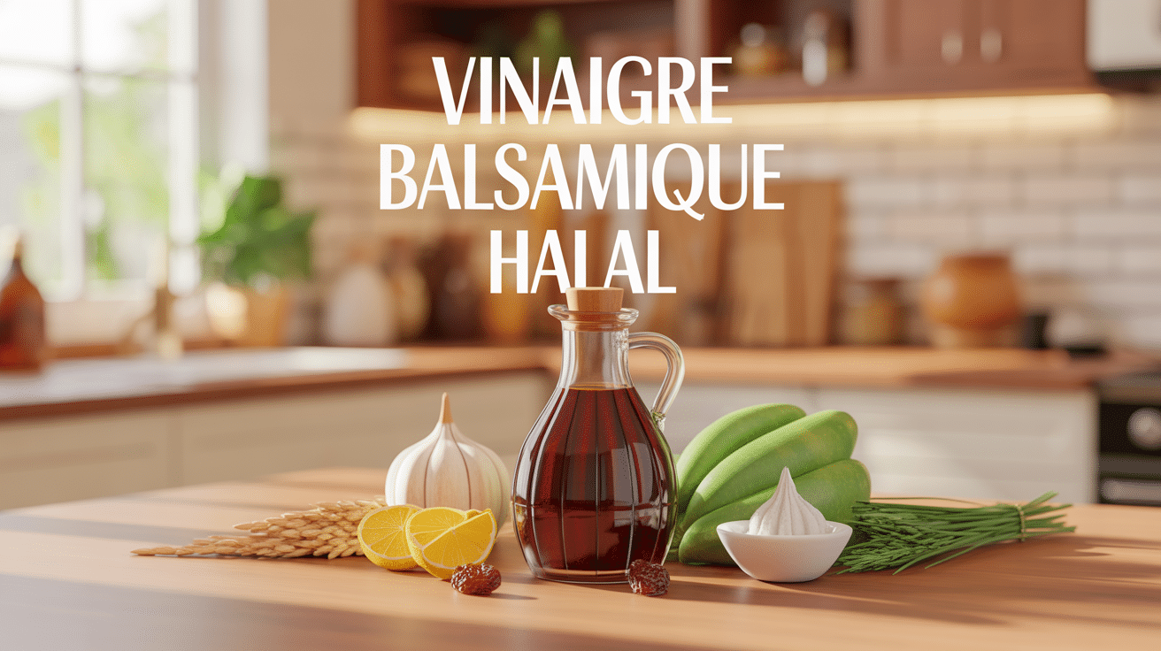 illustration vinaigre balsamique halal en cuisine