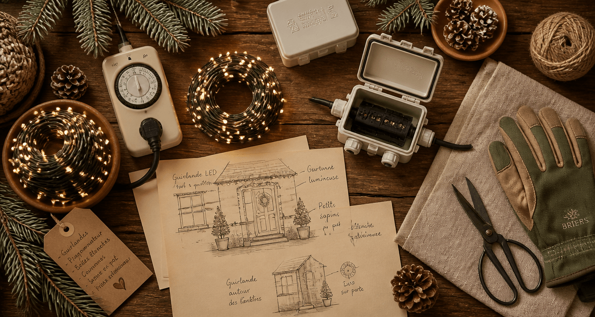 decoration noel exterieur guirlandes led et accessoires