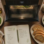 fonctionnement four vapeur avec cuisson légumes saumon pain