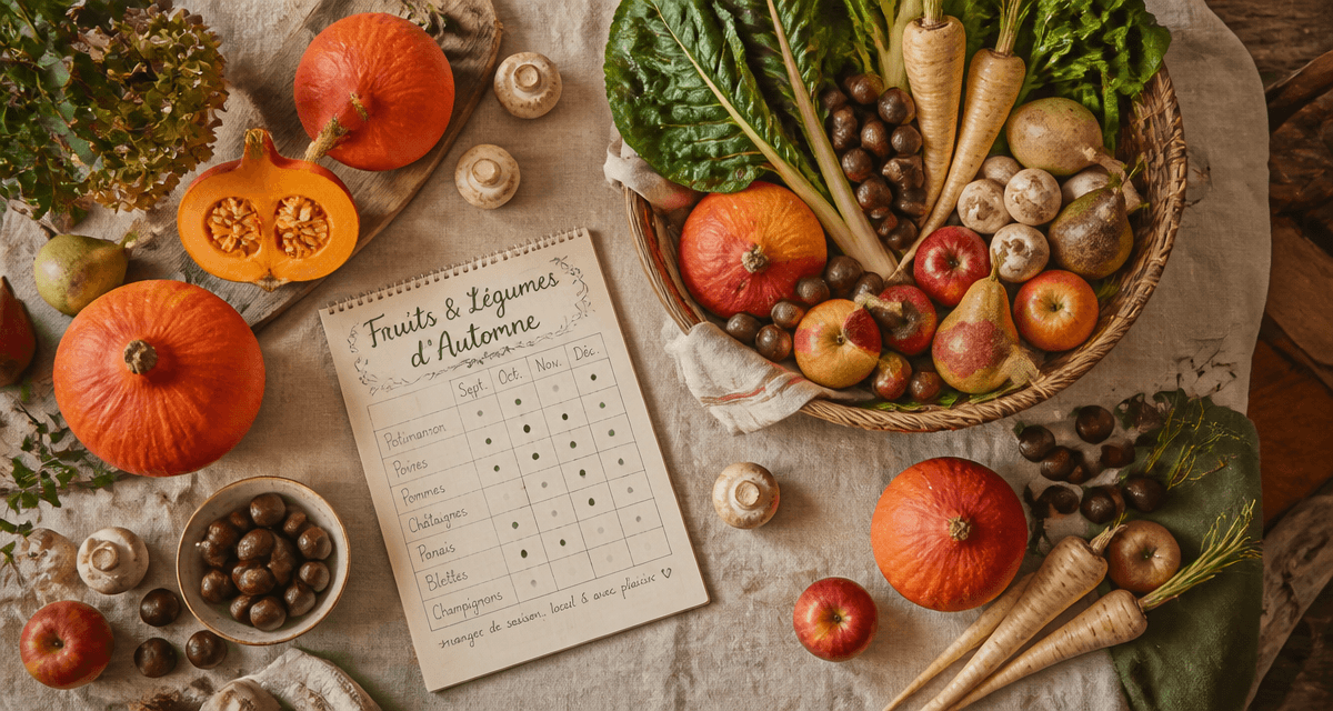 fruit et legume automne panier calendrier
