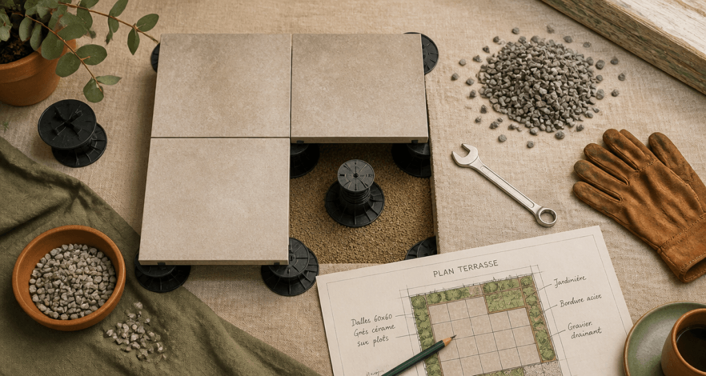 inconvénient terrasse sur plot vue atelier