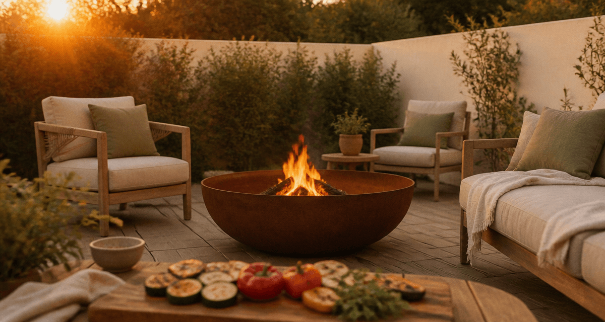 qu est ce qu un brasero sur terrasse bois
