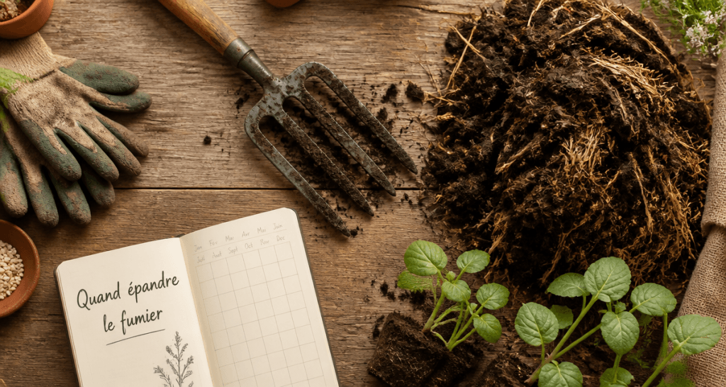 quand mettre du fumier au jardin outils et fumier