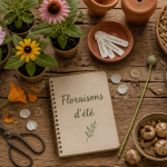 Que planter en juillet août fleurs jeunes plants outils
