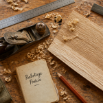 Raboter bois établi copeaux outils
