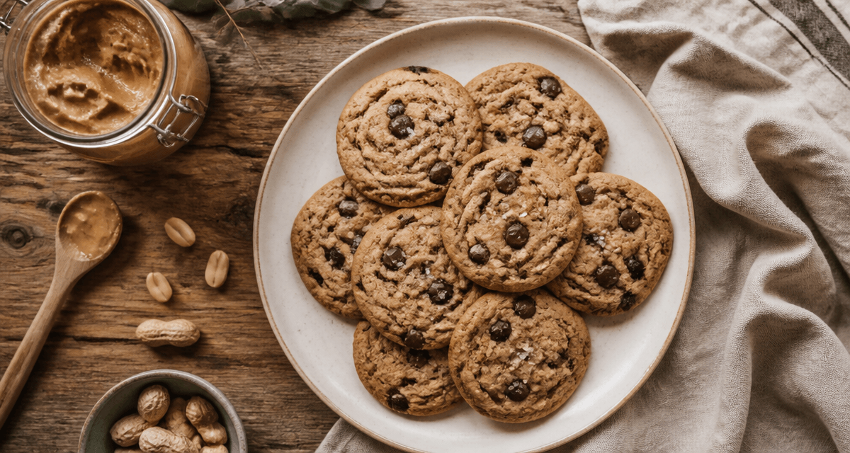 recette au beurre de cacahuete cookies moelleux