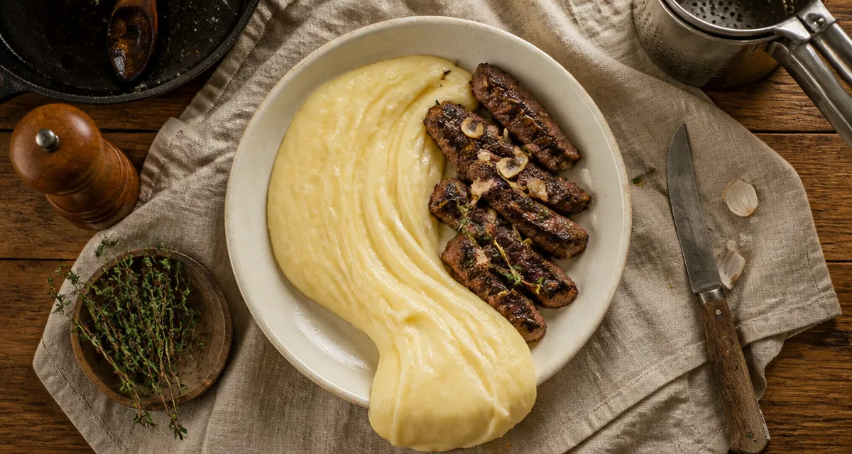 Aligot accompagnement, purée filante Aubrac à l’Aubrac