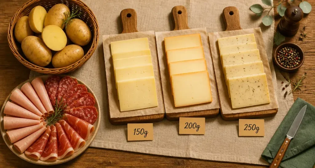 Fromage a raclette par personne : quantités idéales