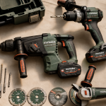 Outillage portatif 18V : perceuse sans fil, perforateur et meuleuse