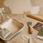 platre pour reboucher trou mur outils